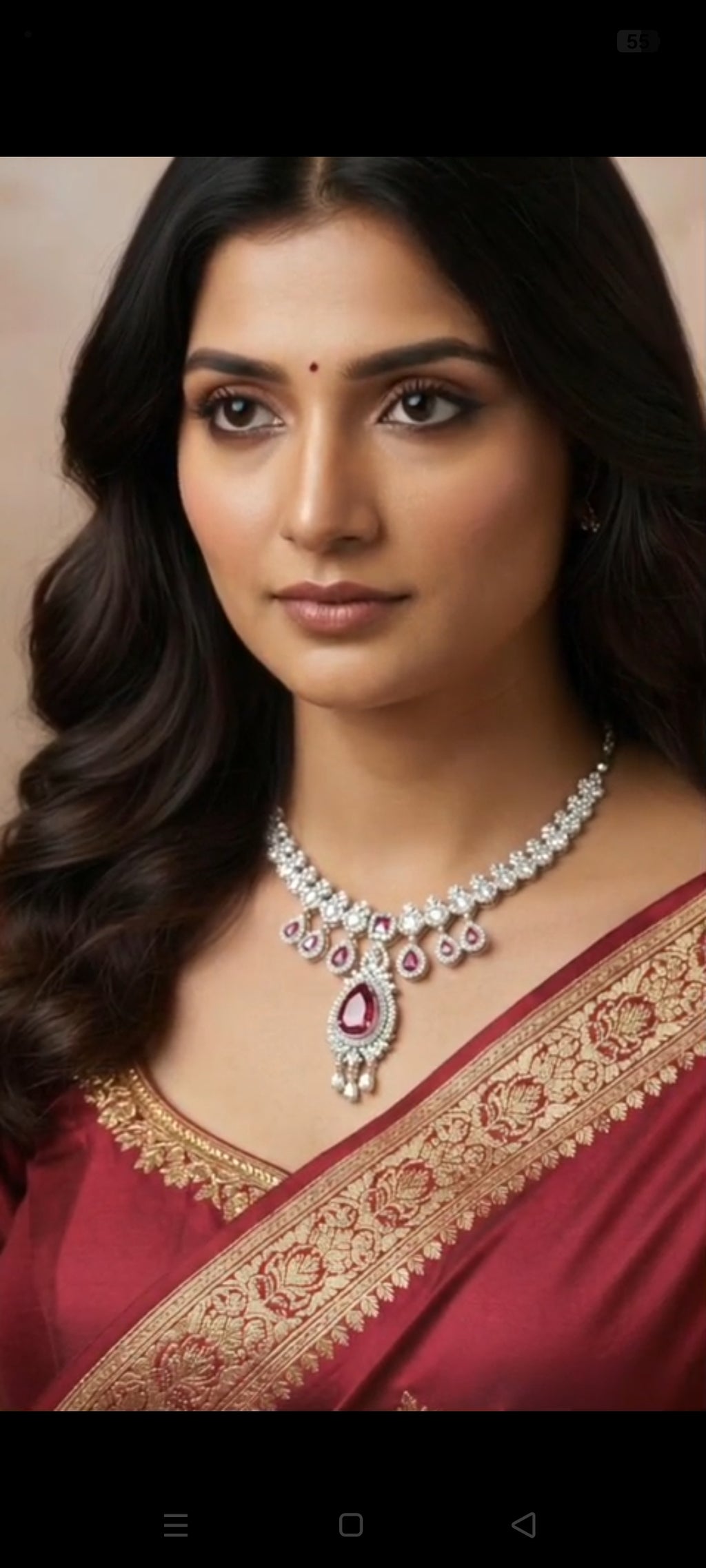 American diamond necklece