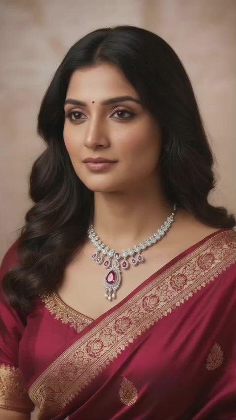 American diamond necklece