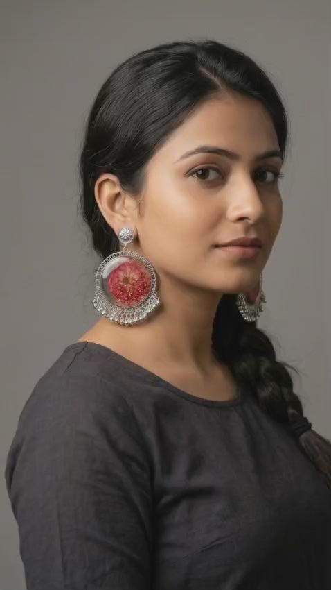 Resin Jhumka by TIYANA JEWELS