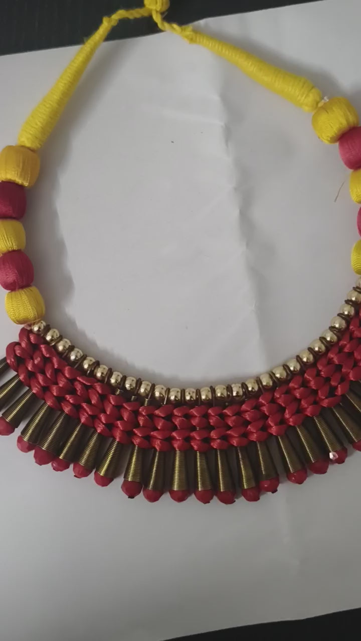 Handcrafted Silk Thread Jewellery for Women | Traditional & Party Wear – Tiyana Jewels ₹ 395.00