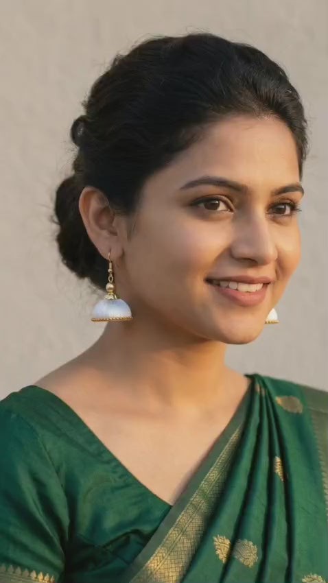 Silk Thread Earrings for Women | Lightweight Ethnic Jewellery – Tiyana Jewels