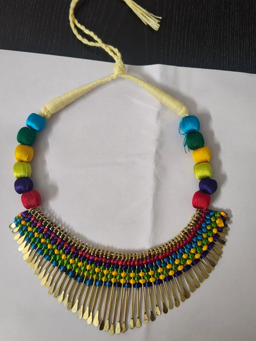 Elegant Silk Thread Necklece for Women | Lightweight Handmade Designs – Tiyana Jewels ₹ 395.00