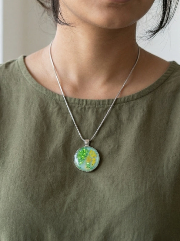 Handcrafted Resin Pendant – Modern & Lightweight Daily Wear for Men &Women by TIYANA JEWELS ₹ 165.00