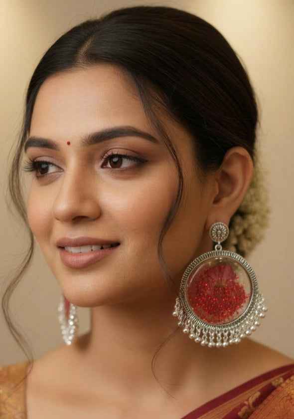 Resin Jhumka by TIYANA JEWELS