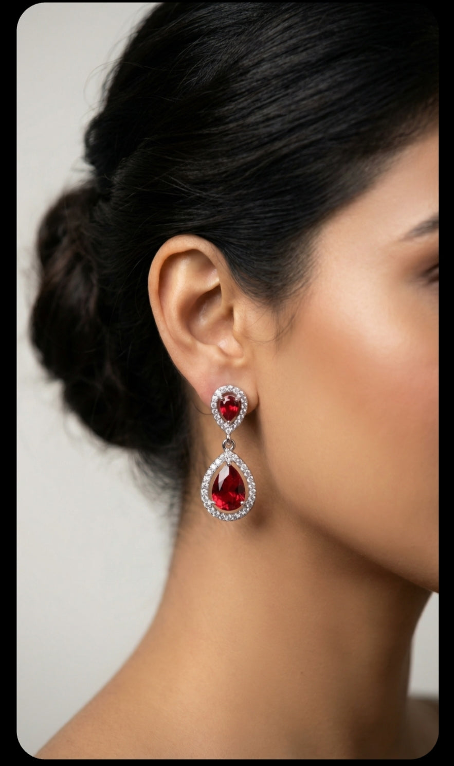 Classic American Diamond Stud Earrings