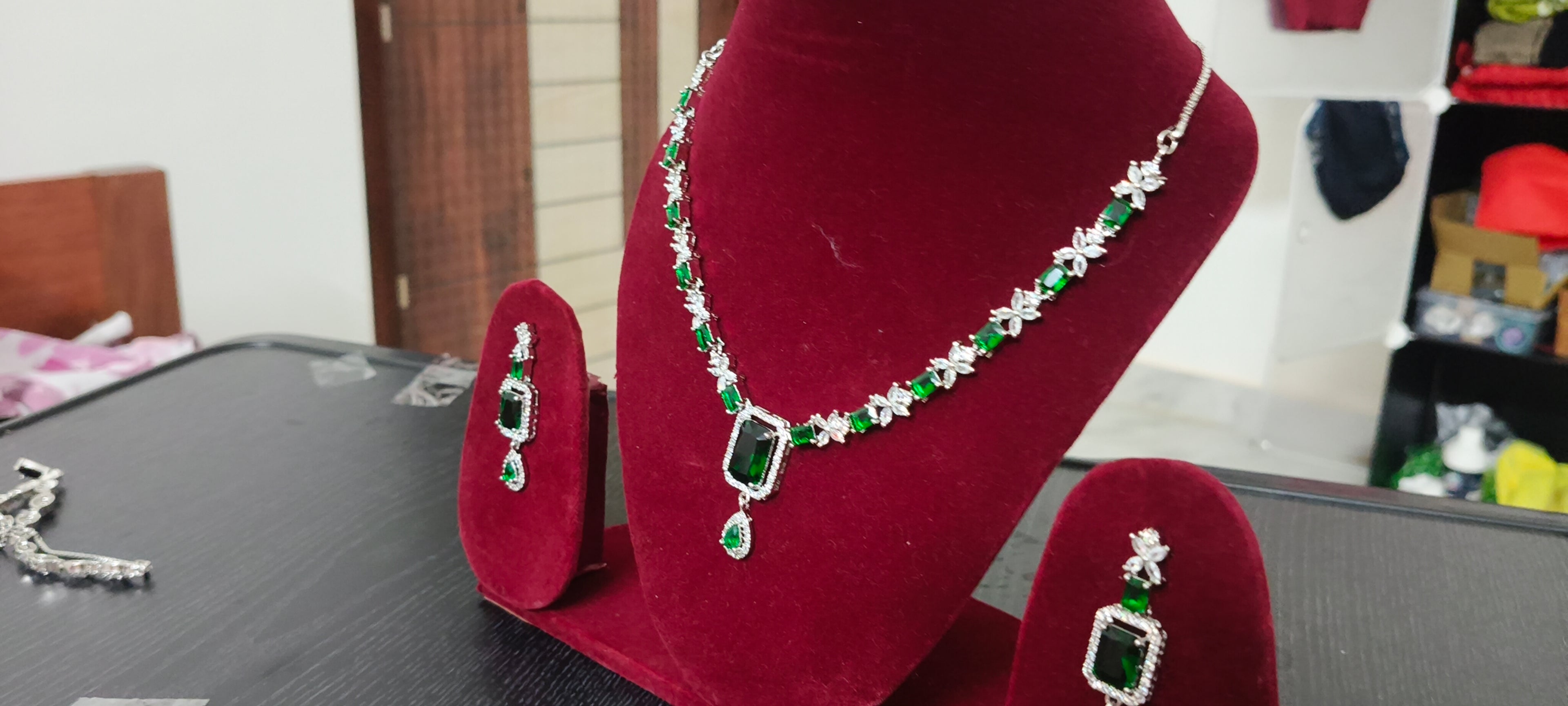 American Diamond Jewellery Set