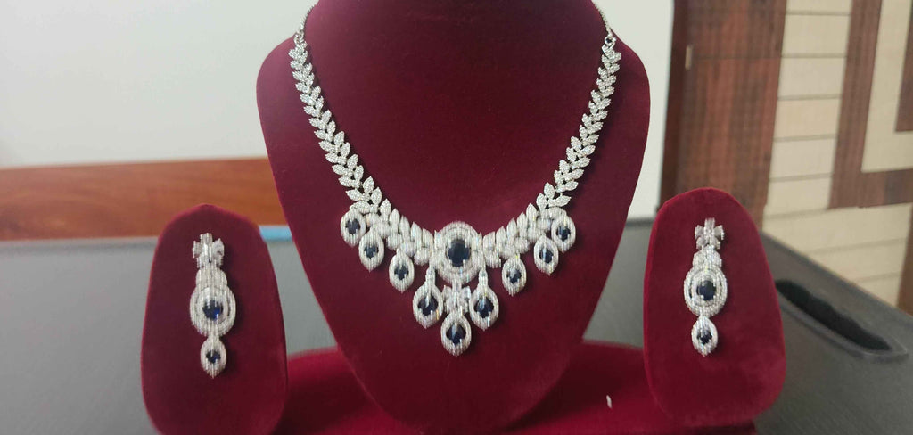 Bridal American Diamond Jewellery Set | Luxury AD Collection – Tiyana Jewels