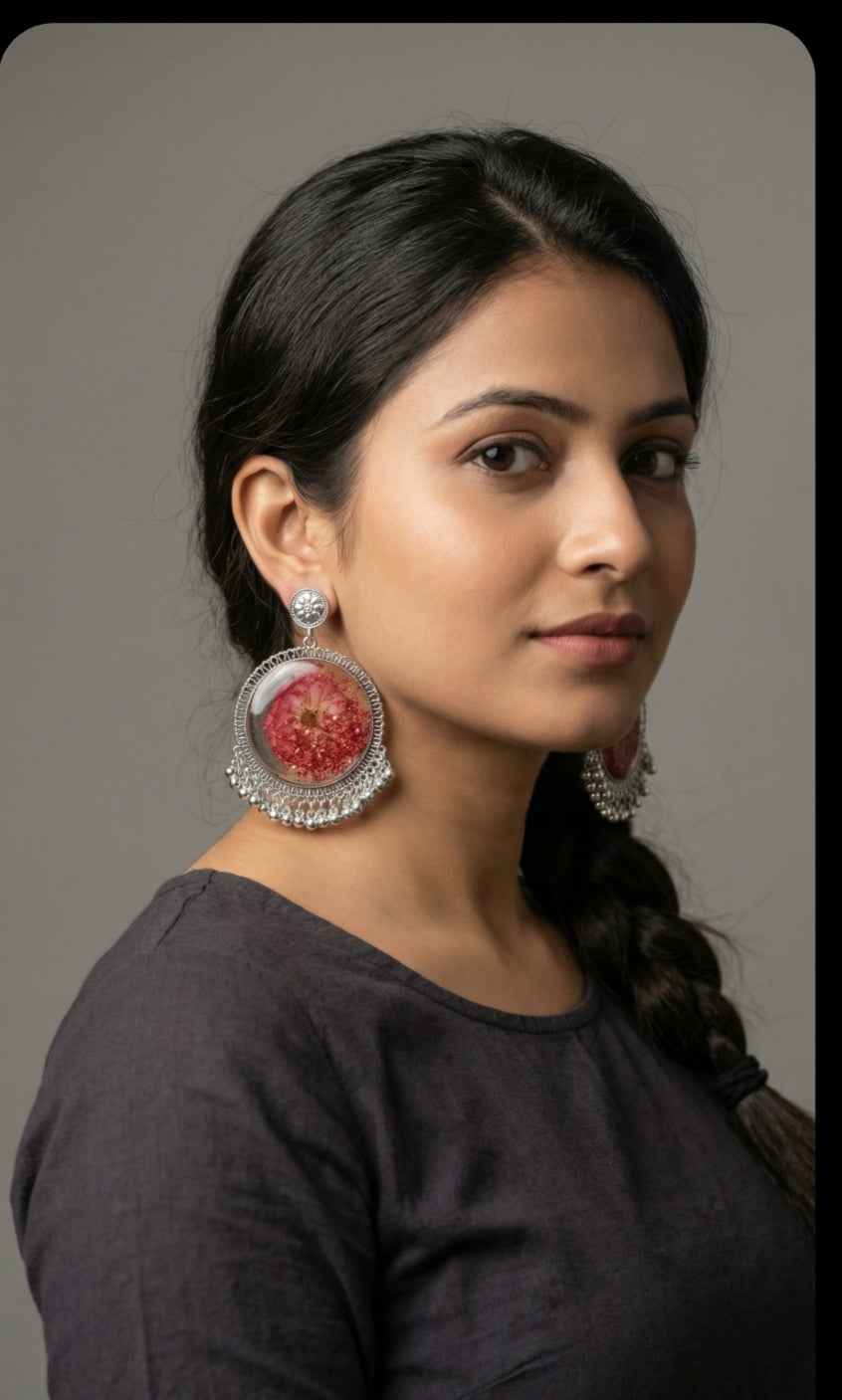 Resin Jhumka by TIYANA JEWELS