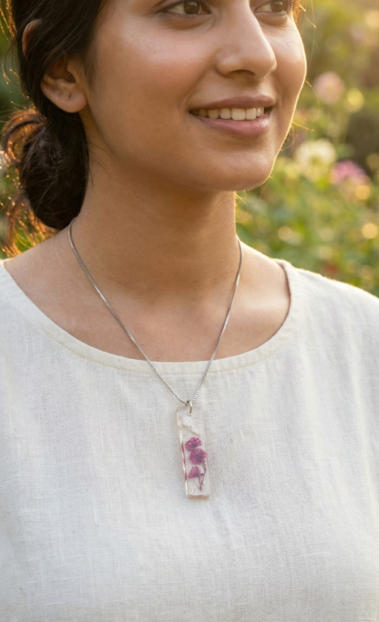 Handcrafted Resin Pendent by TIYANA JEWELS