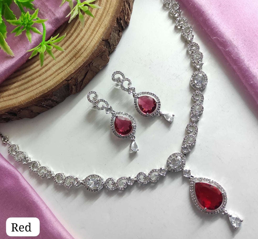 American diamond necklece