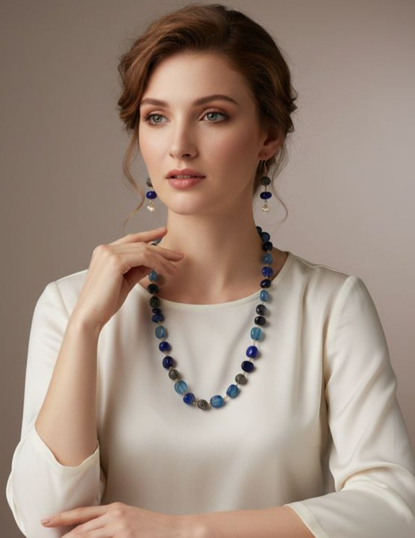 “Elegant pearl necklace set by Tiyana Jewels”