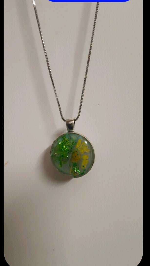 Handcrafted Resin Pendant – Modern & Lightweight Daily Wear for Men &Women by TIYANA JEWELS ₹ 165.00