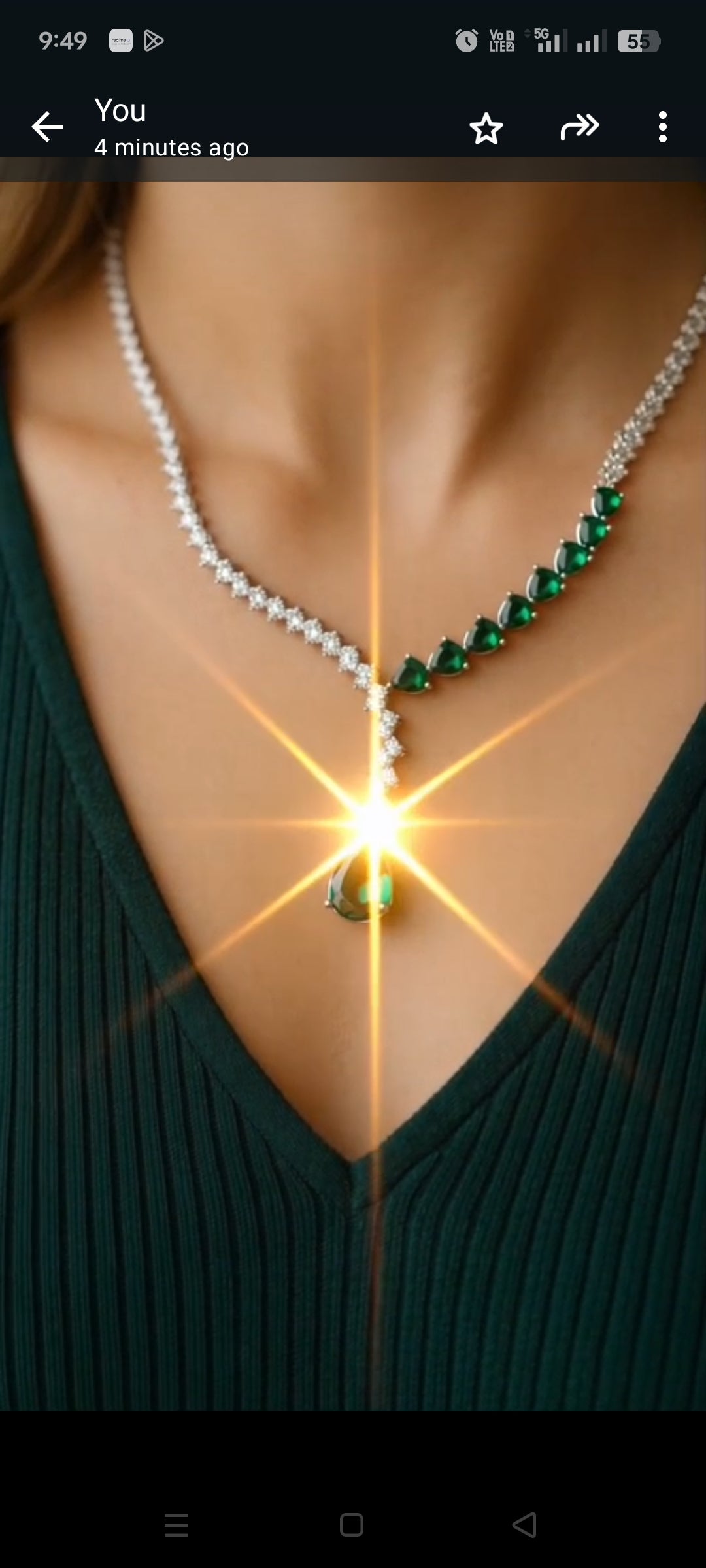 Silver plated American diamond jewellery