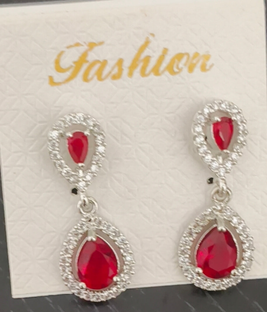 Classic American Diamond Stud Earrings